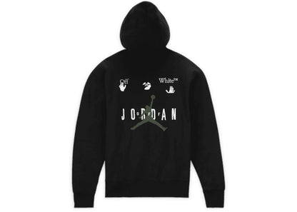 off-white x jordan hoodie (asia sizing) black