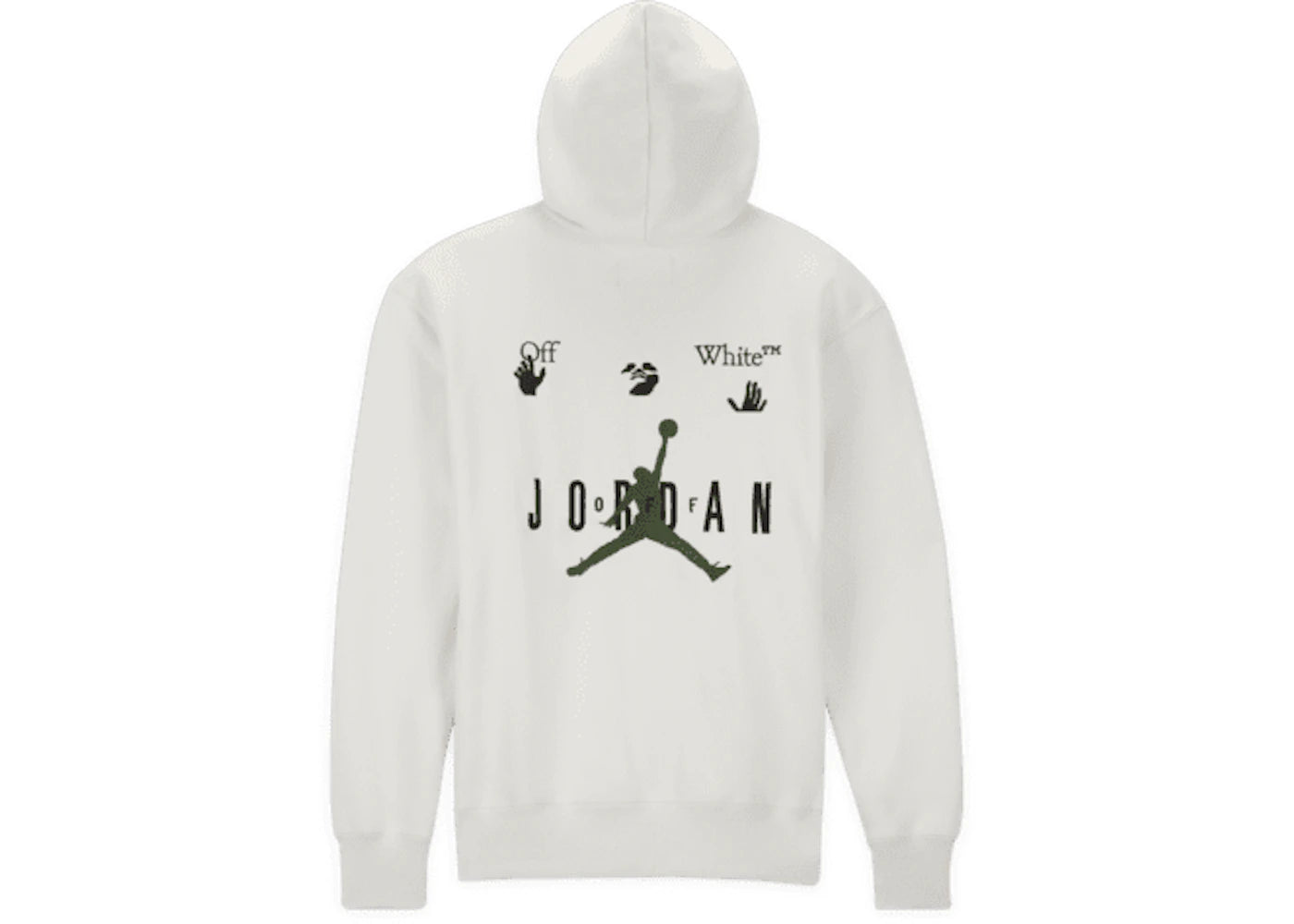 off-white x jordan hoodie (asia sizing) white