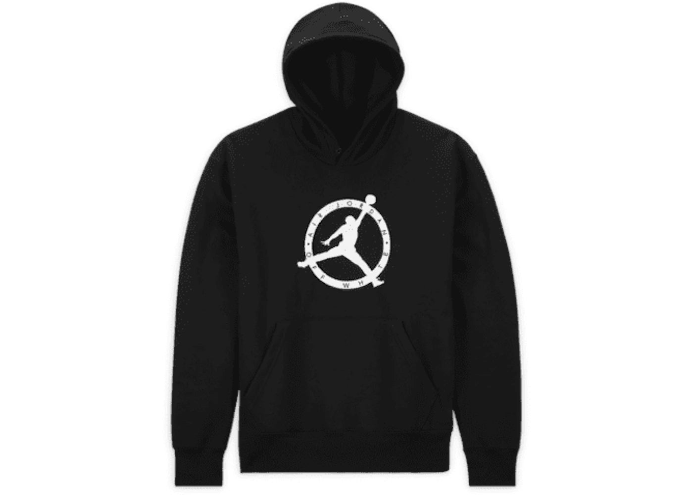 off-white x jordan hoodie black (fw21)