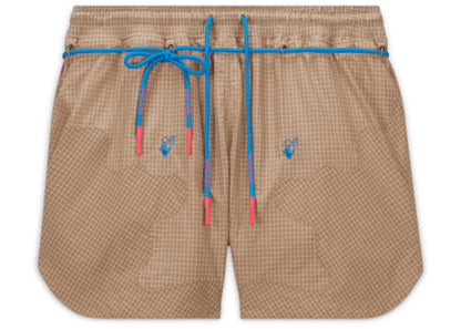 off-white x nike 002 woven shorts beige