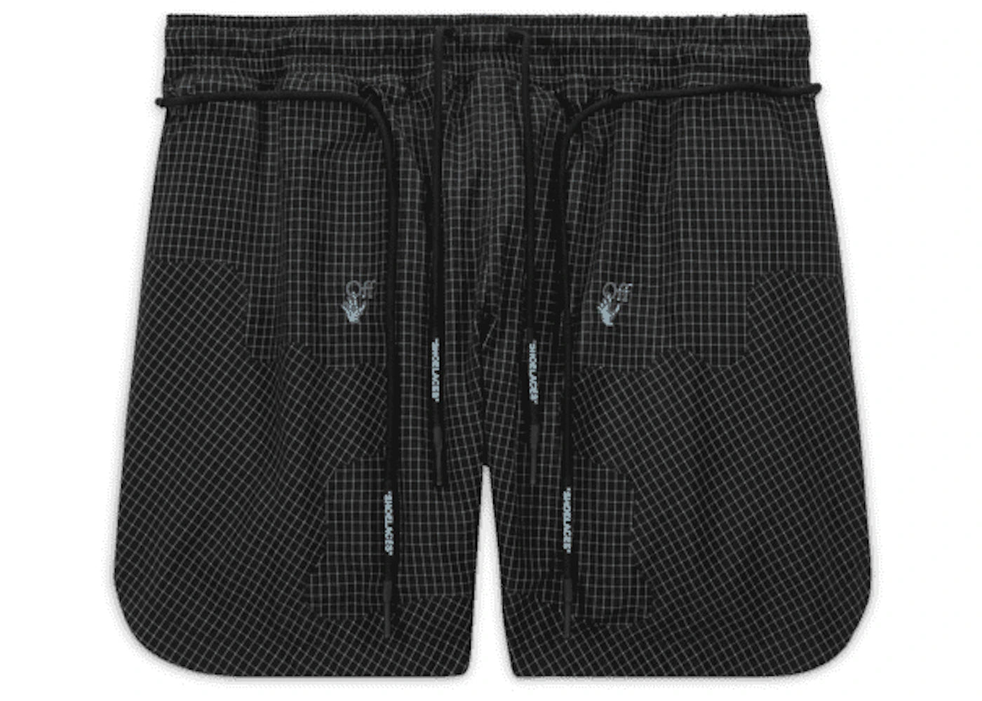off-white x nike 002 woven shorts black
