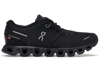 On Running Cloud 5 All Black Women's, front
