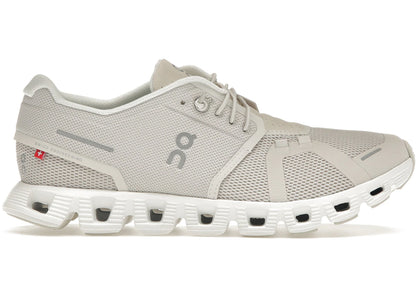 On Running Cloud 5 Pearl White Women's, front