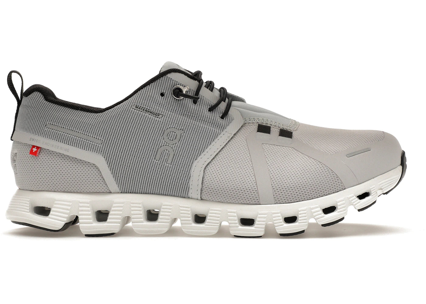 On Running Cloud 5 Waterproof Glacier Grey White (Women'S)