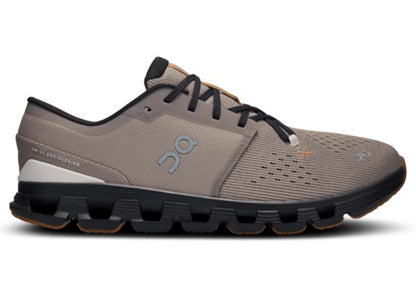 Men's On Running Cloud x 4 Fog Black, front