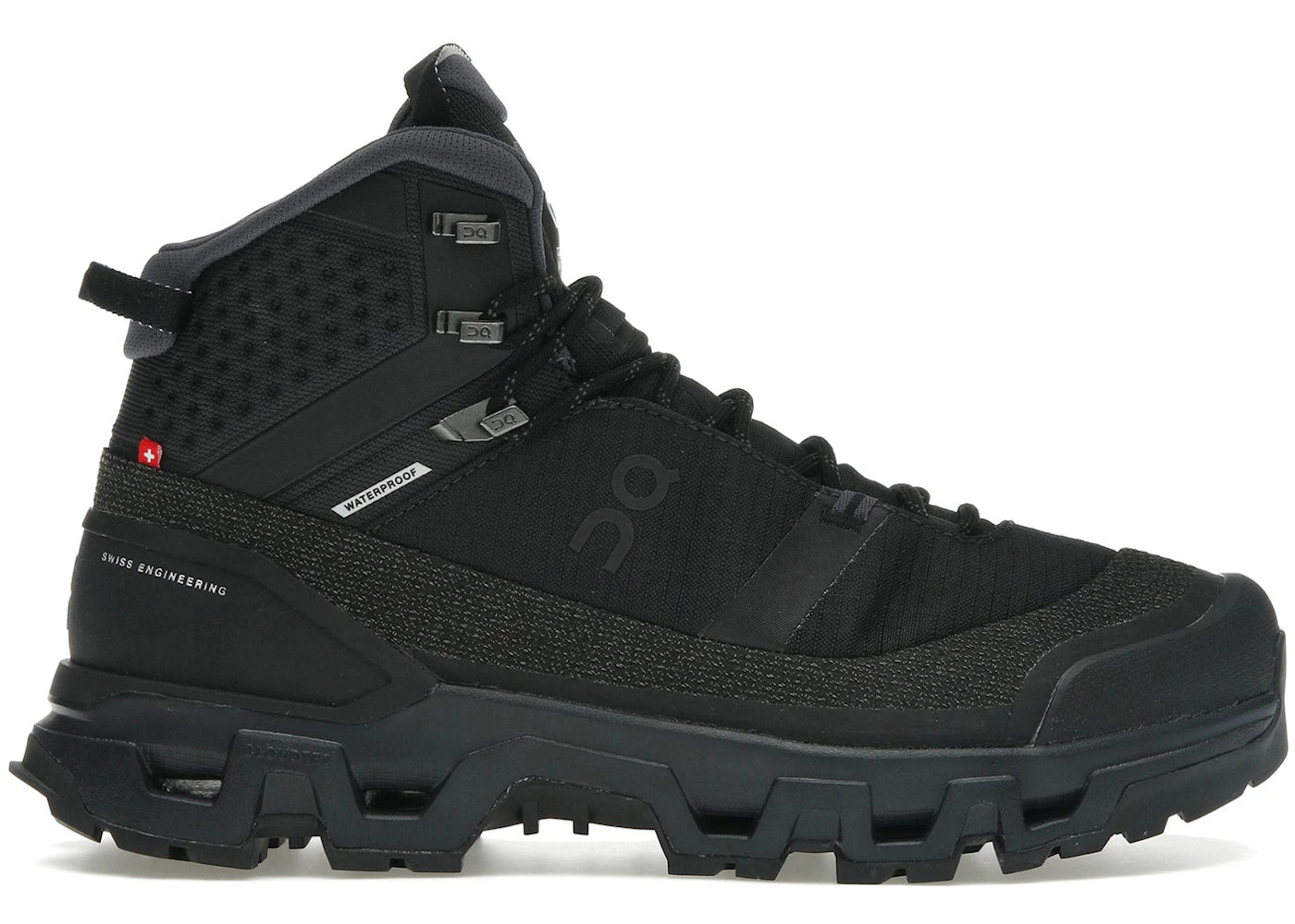 on running cloudrock trek waterproof black (women's)