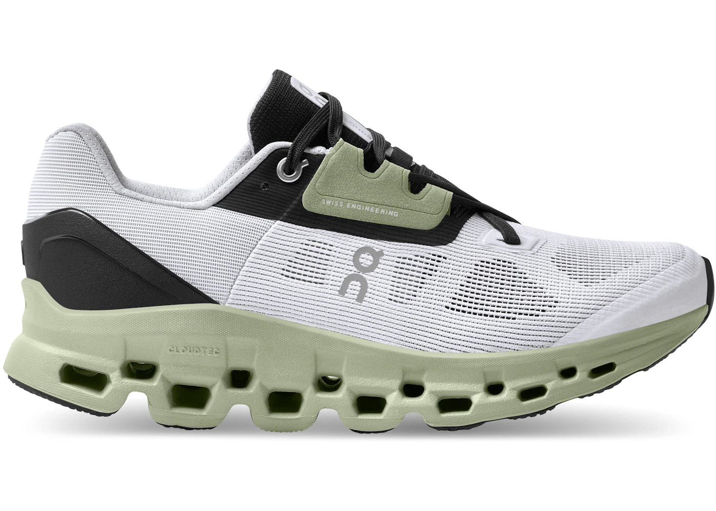 On Running Cloudstratus White Black Sage (Women'S)