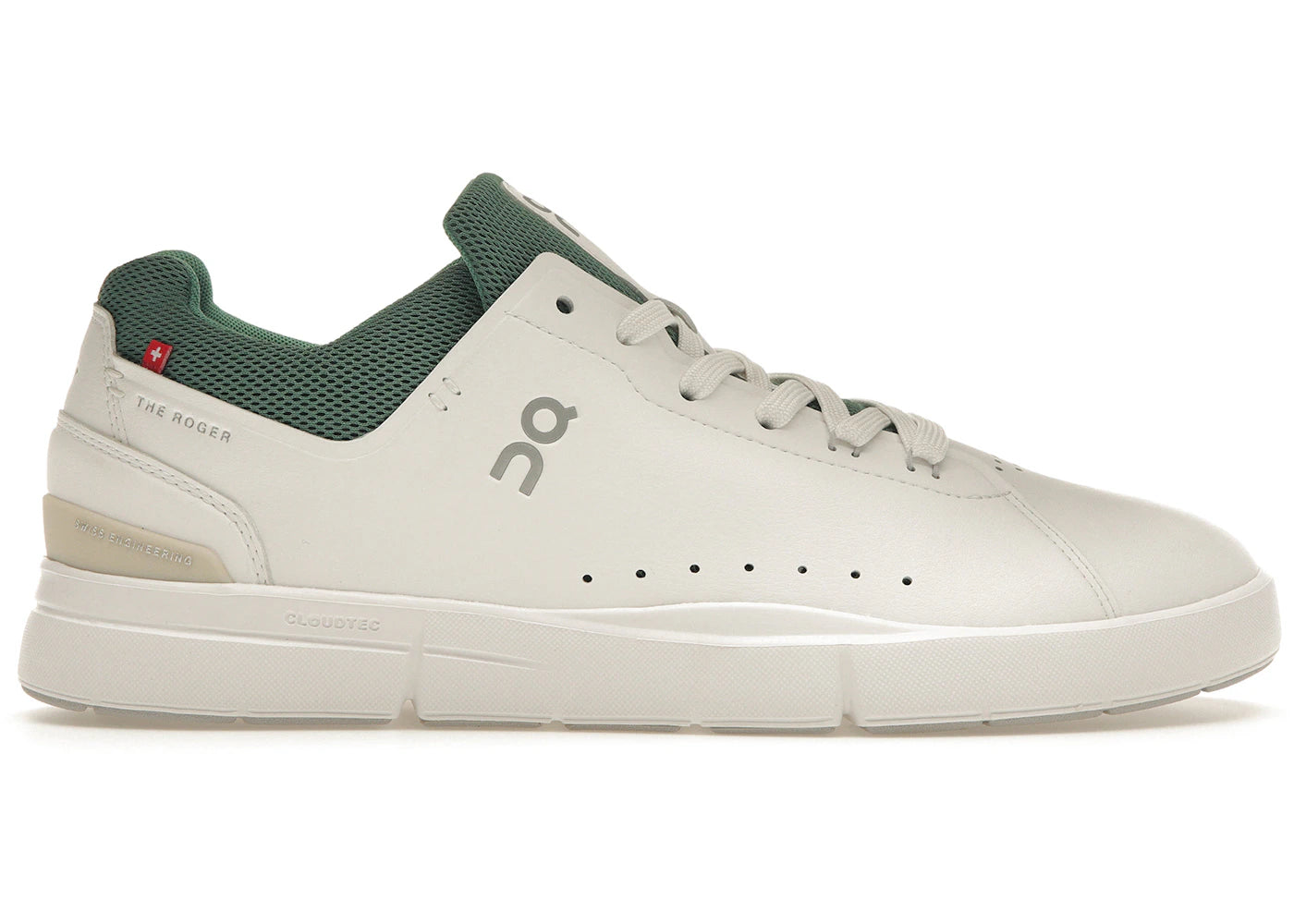 on the roger advantage white green