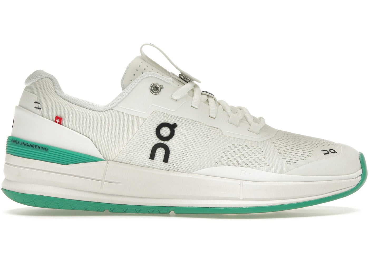 on the roger pro kith white mint