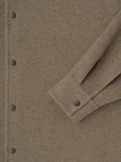 Essentials Wool Cashmere Overshirt Walnut
