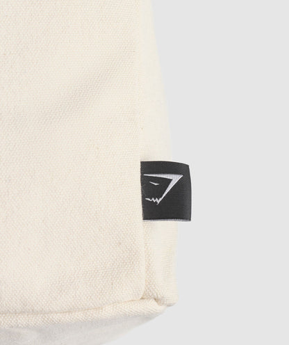 Gymshark Weight Plate Oversized Tote Oat White