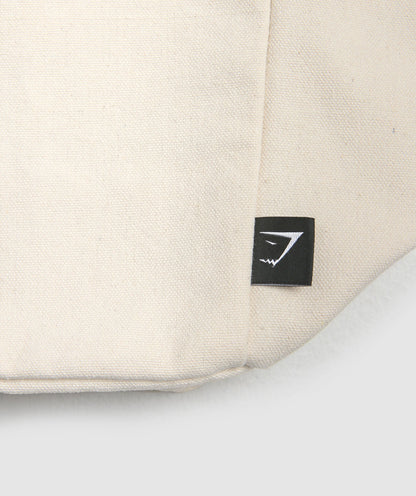 Gymshark Weight Plate Oversized Tote Oat White