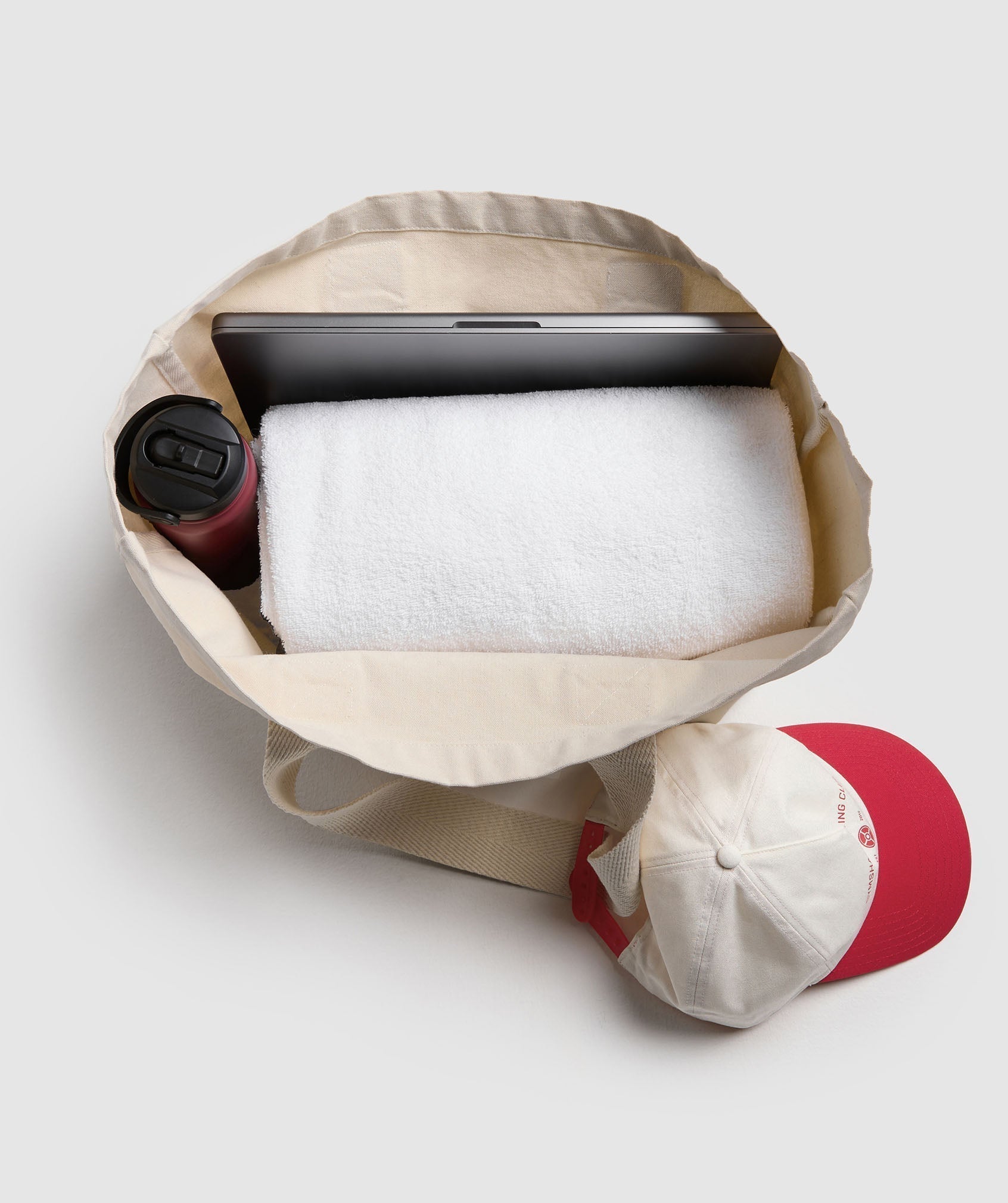 Gymshark Weight Plate Oversized Tote Oat White