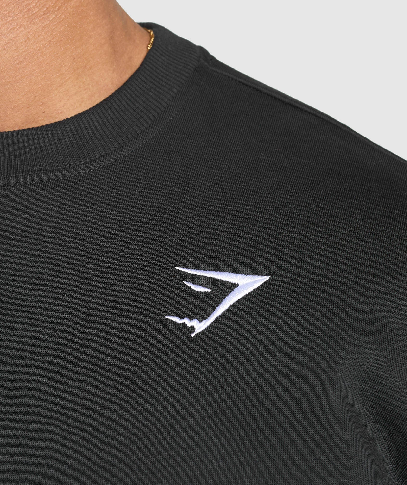 Gymshark Oversized Crest Crew Black