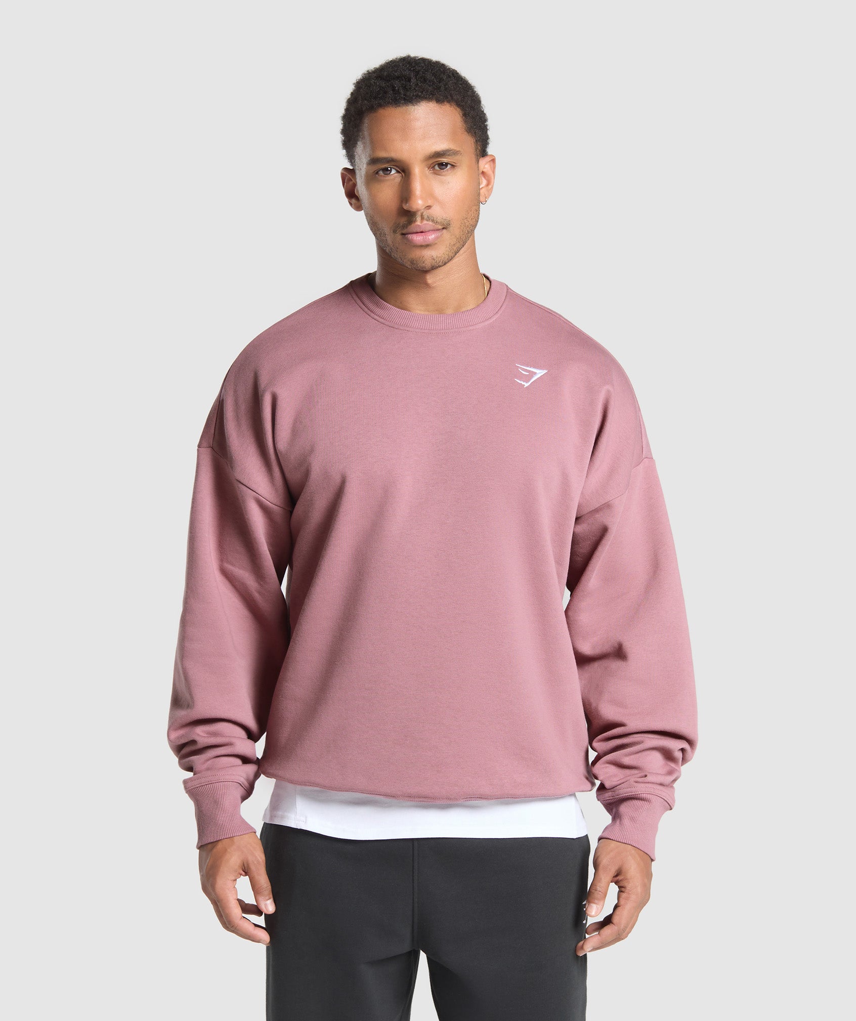 Gymshark Oversized Crest Crew Calm Pink
