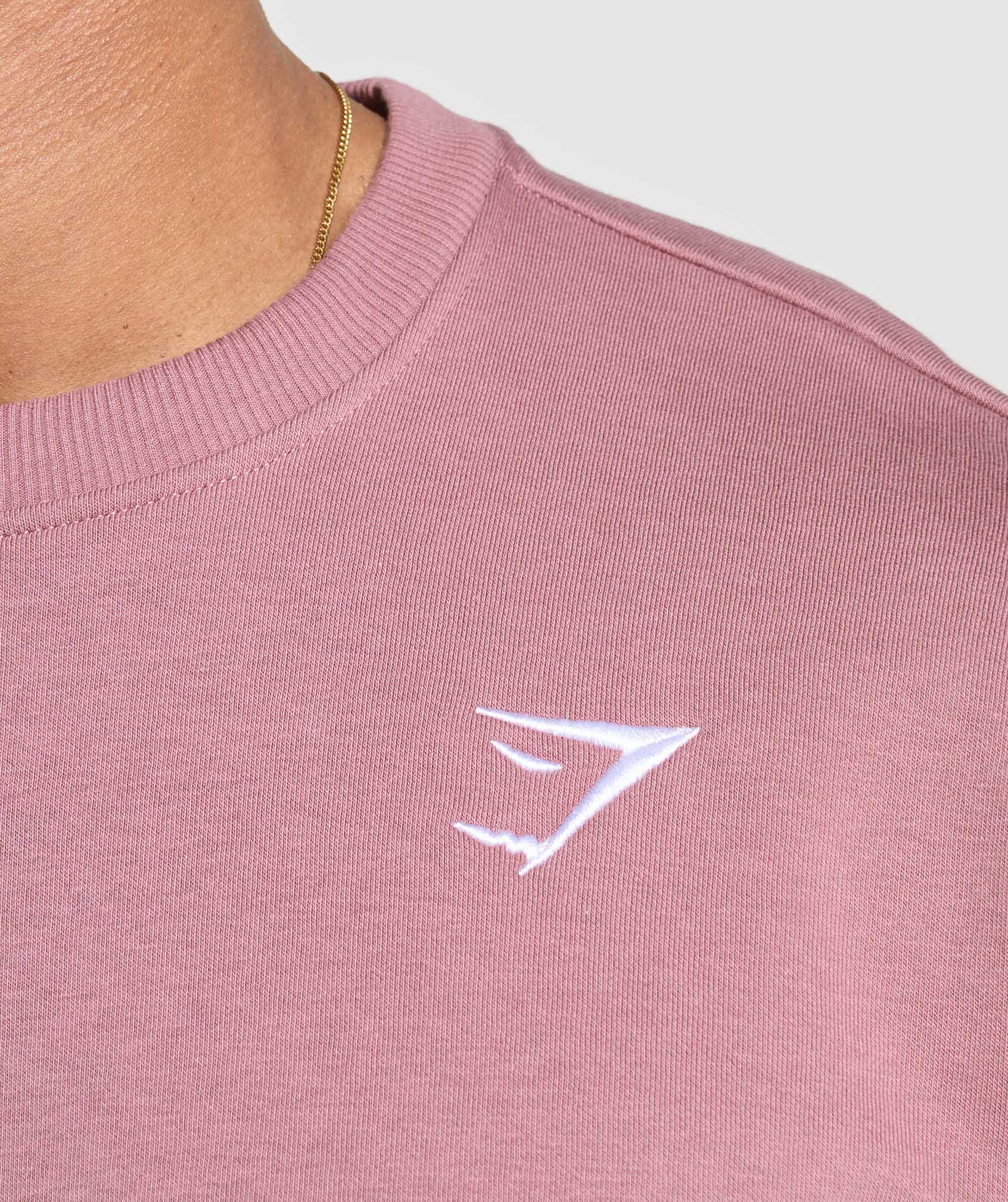 Gymshark Oversized Crest Crew Calm Pink