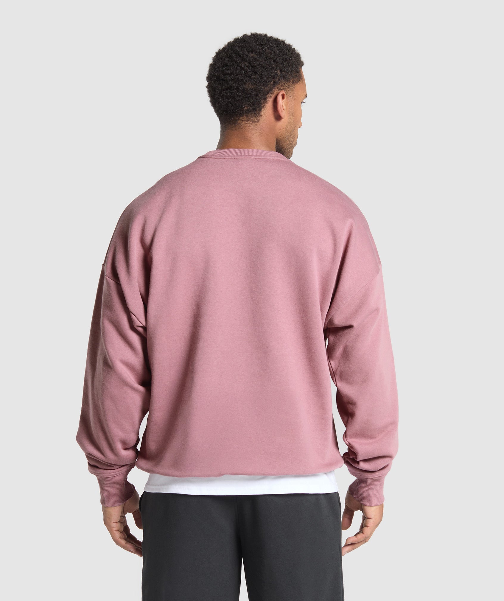 Gymshark Oversized Crest Crew Calm Pink