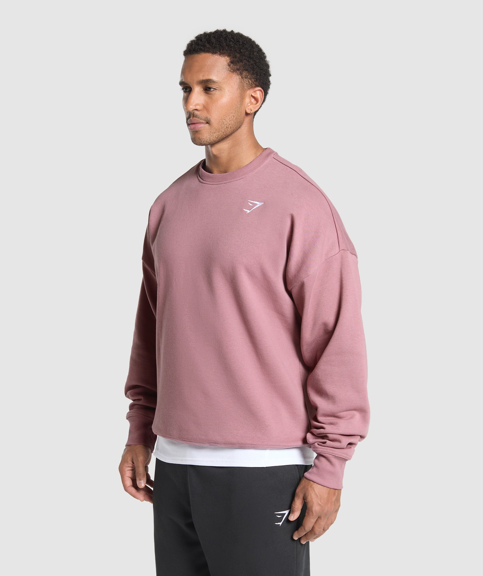 Gymshark Oversized Crest Crew Calm Pink