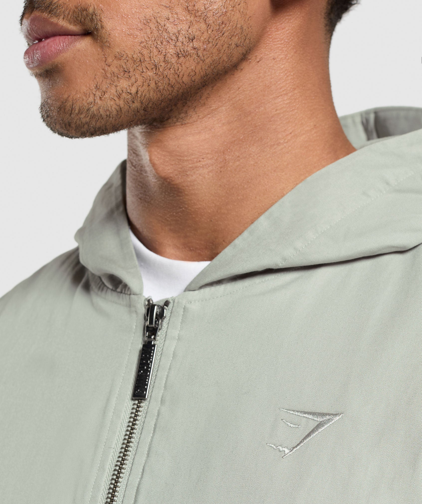 Gymshark Oversized Hooded Jacket Stone Grey