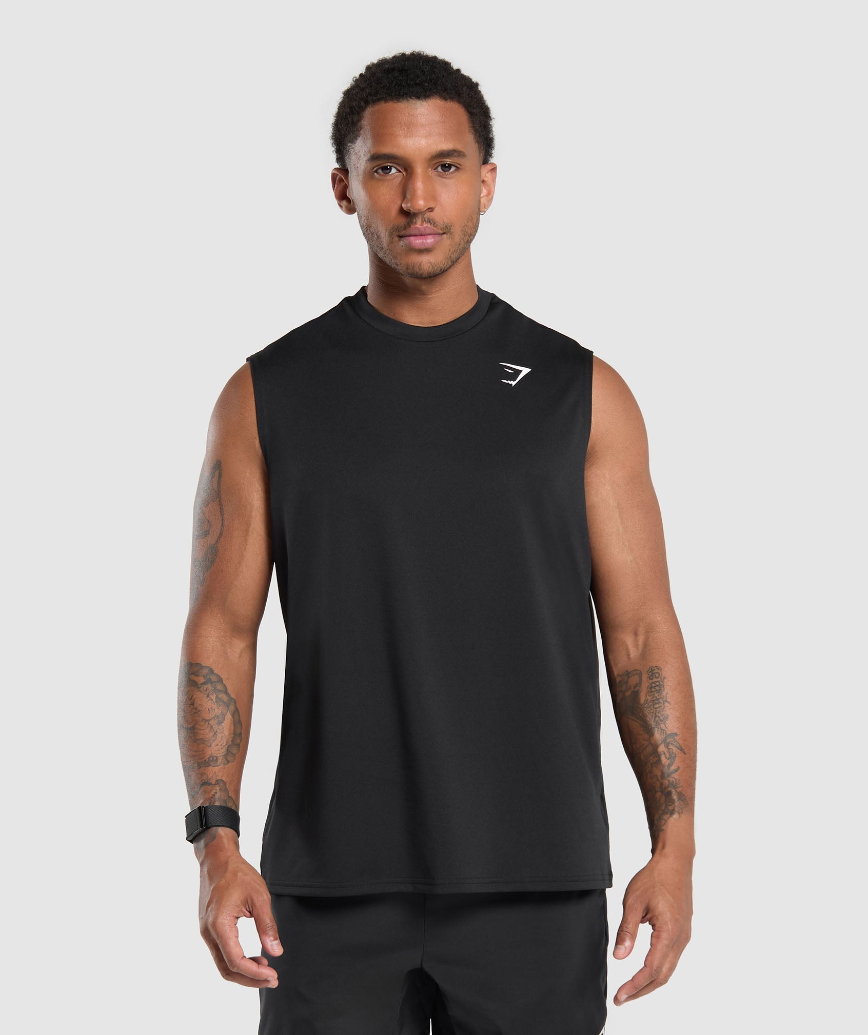 Gymshark Arrival Oversized Tank Black