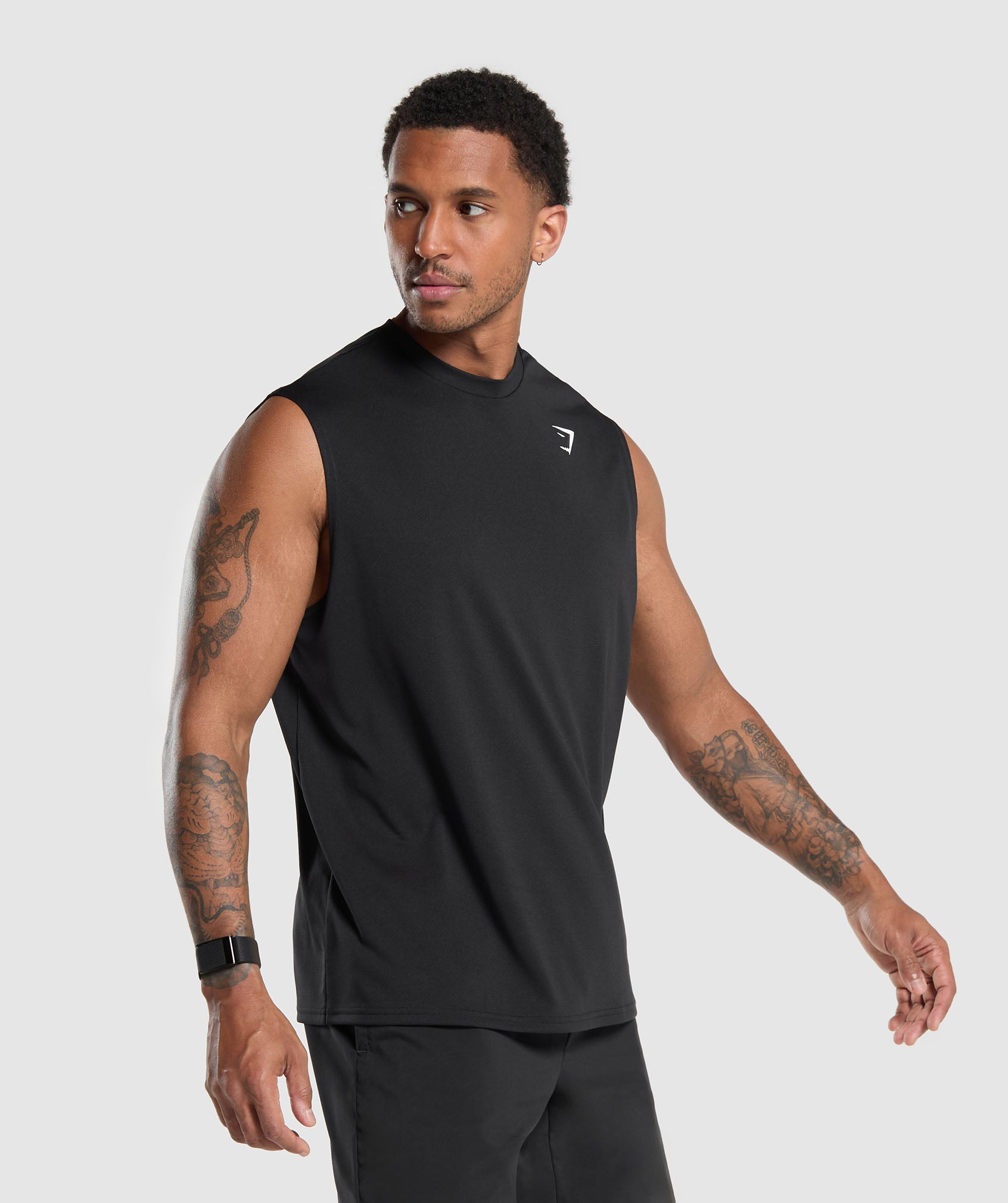 Gymshark Arrival Oversized Tank Black