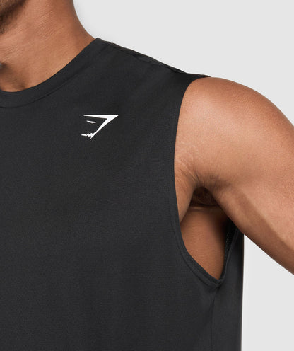 Gymshark Arrival Oversized Tank Black