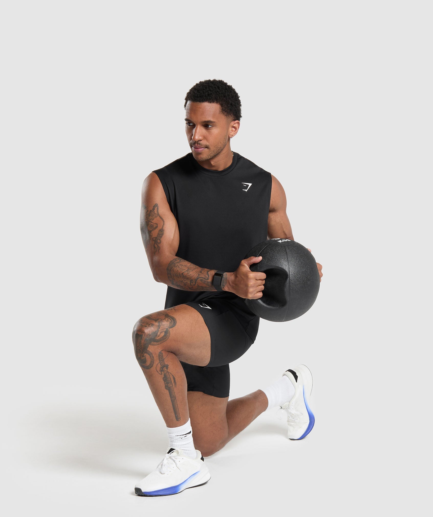 Gymshark Arrival Oversized Tank Black