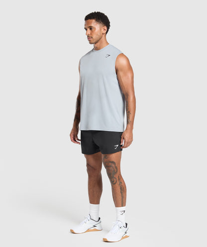 Gymshark Arrival Oversized Tank Metal Purple