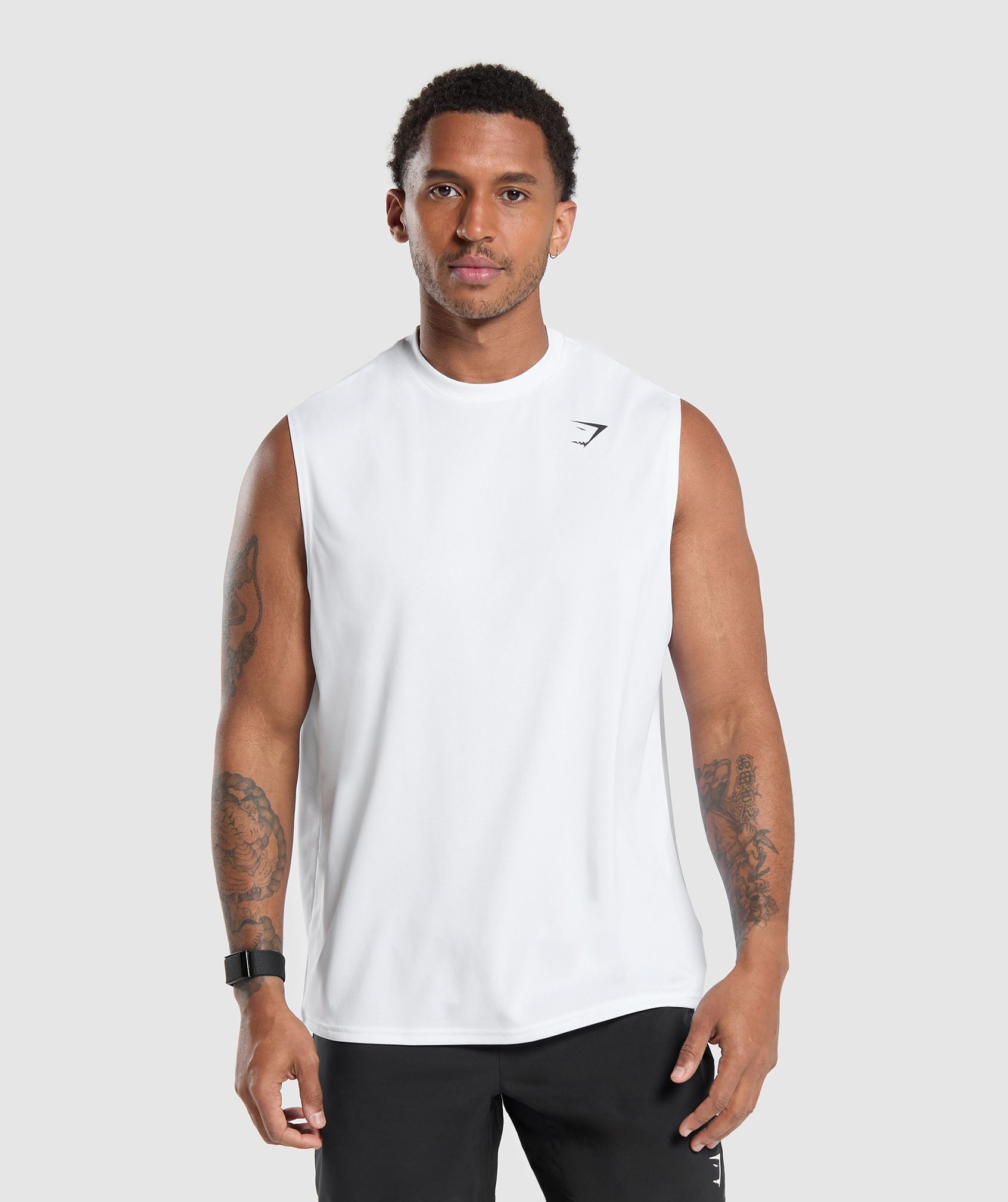 Gymshark Arrival Oversized Tank White
