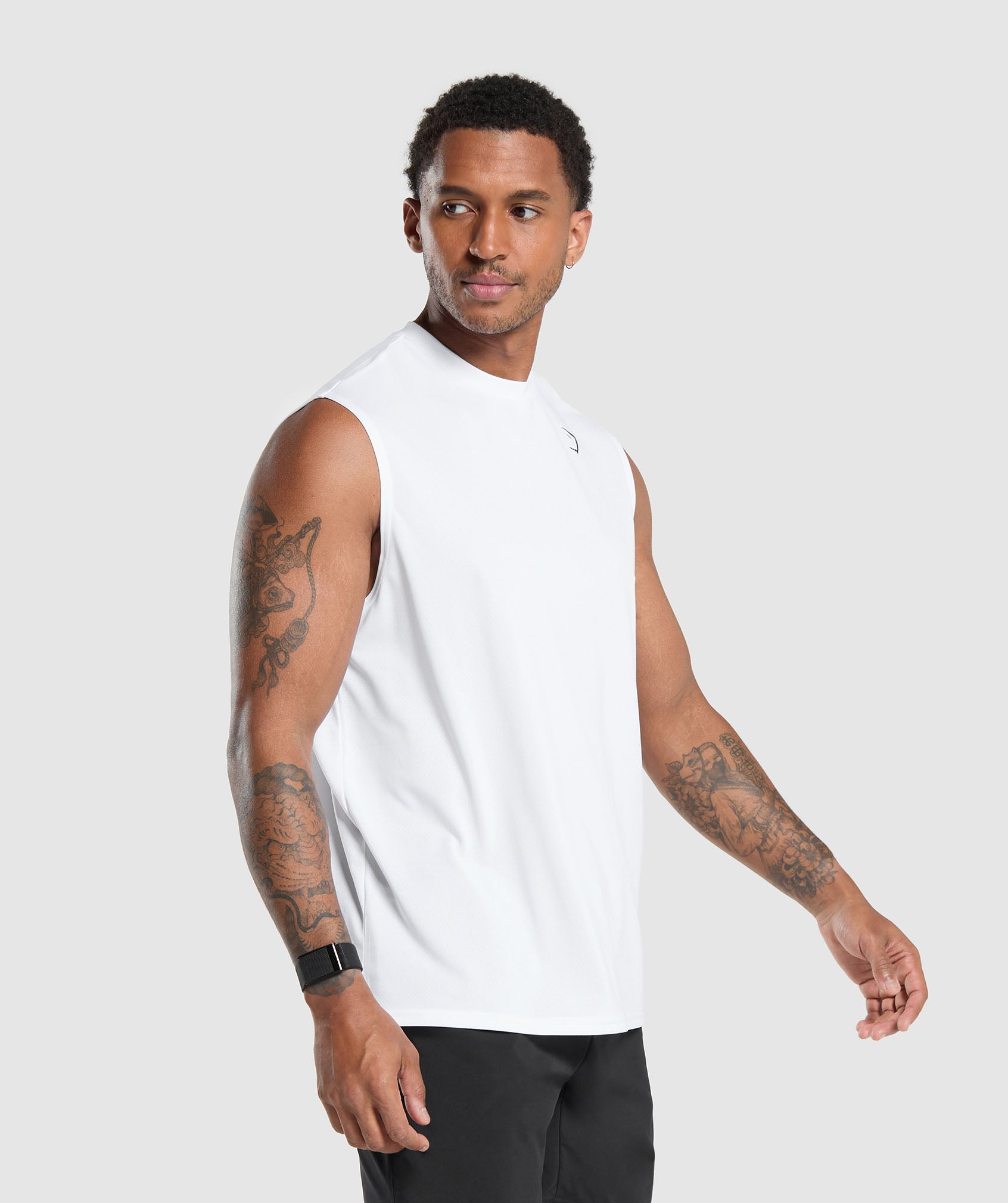 Gymshark Arrival Oversized Tank White
