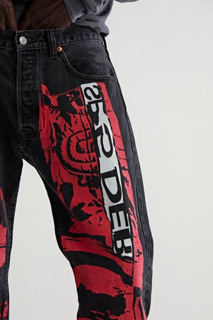 Sp5der Painted MOTO Denim
