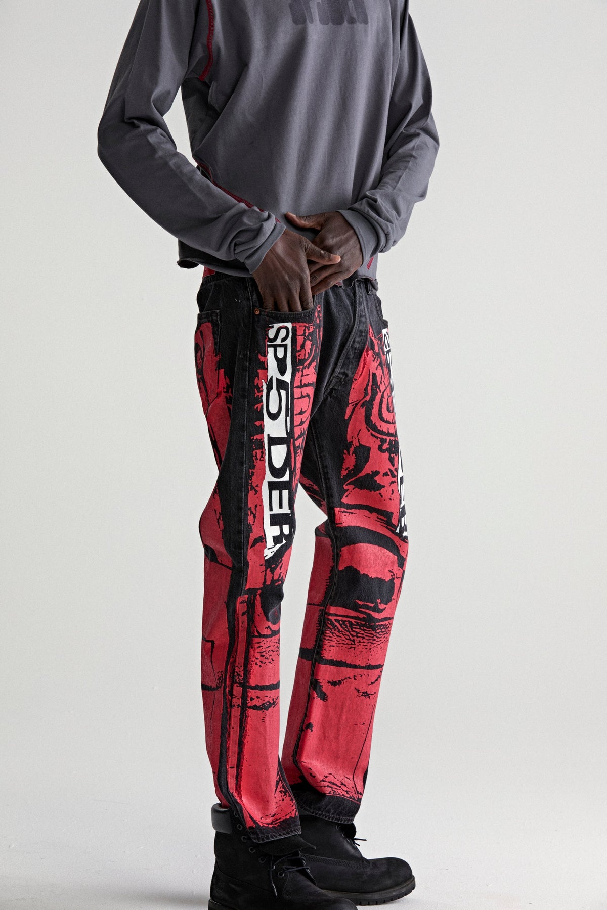 Sp5der Painted MOTO Denim