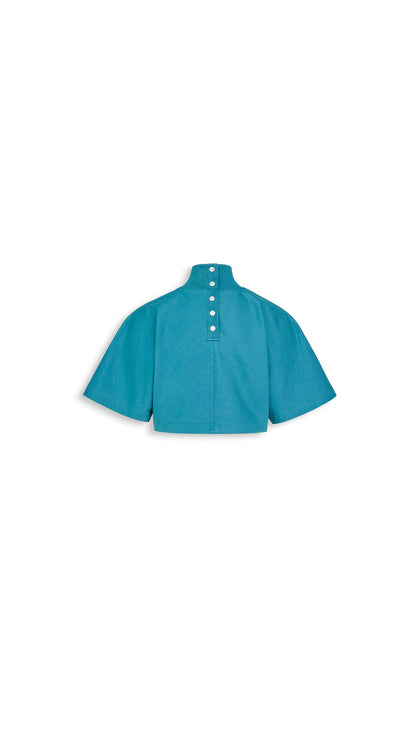 Alaïa Cropped Cotton Jersey T-Shirt