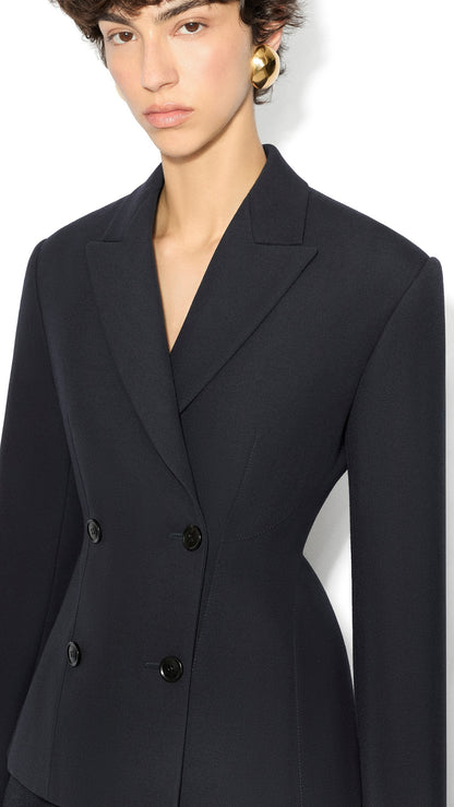 Alaïa Light Wool Double-Breasted Jacket