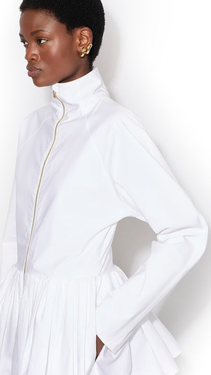 Alaïa Cotton Poplin Peplum Jacket