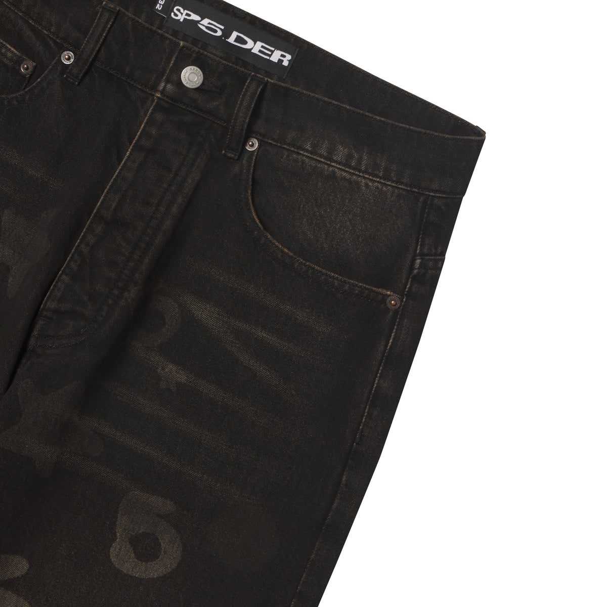 Sp5der Faded Beluga Denim