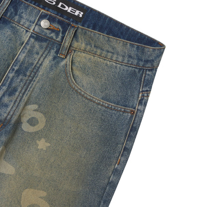 Sp5der Faded Beluga Denim
