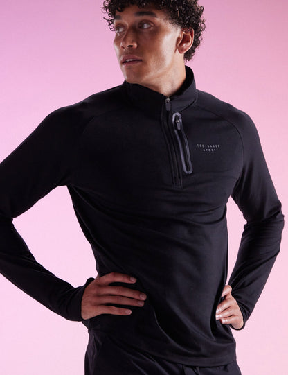Ted Baker Gary Quick Dry 14 Zip Training Top