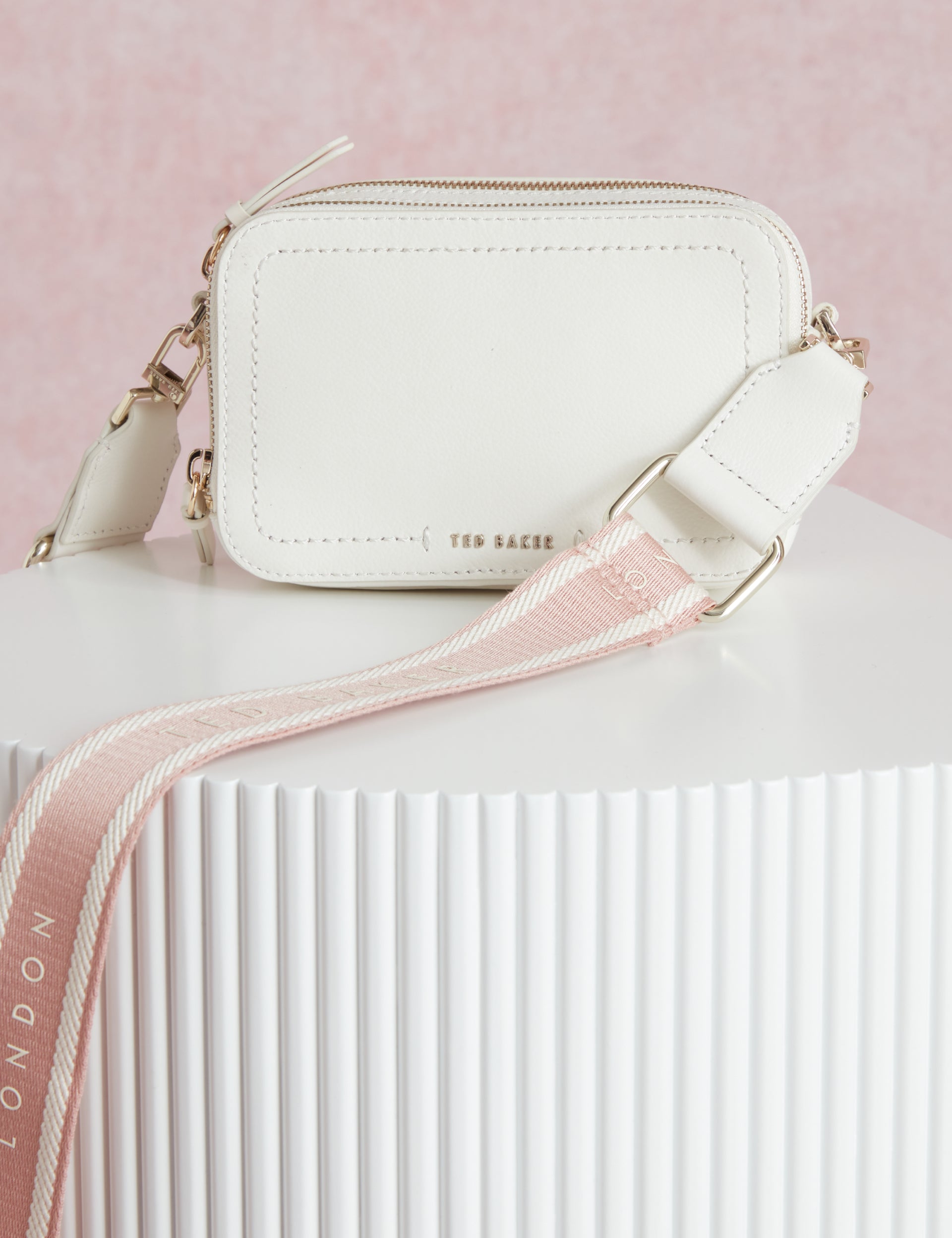 Ted Baker Luceele Logo Webbing Leather Crossbody Camera Bag Women's