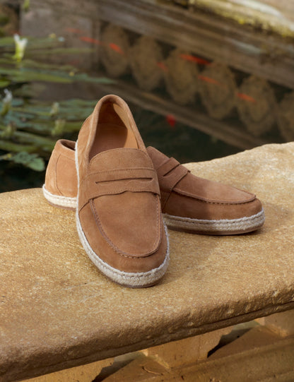 Ted Baker Brunelo Suede Espadrille Penny Loafers