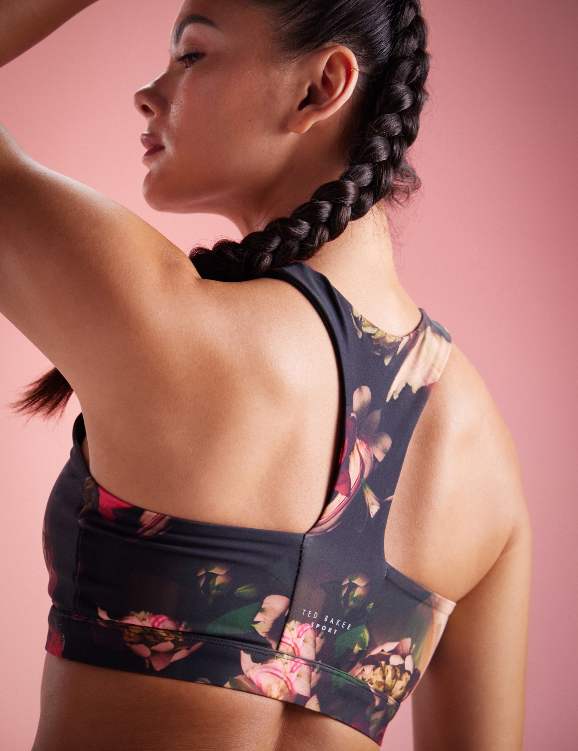Ted Baker Nici Floral Print Seamless Sports Bra Women's
