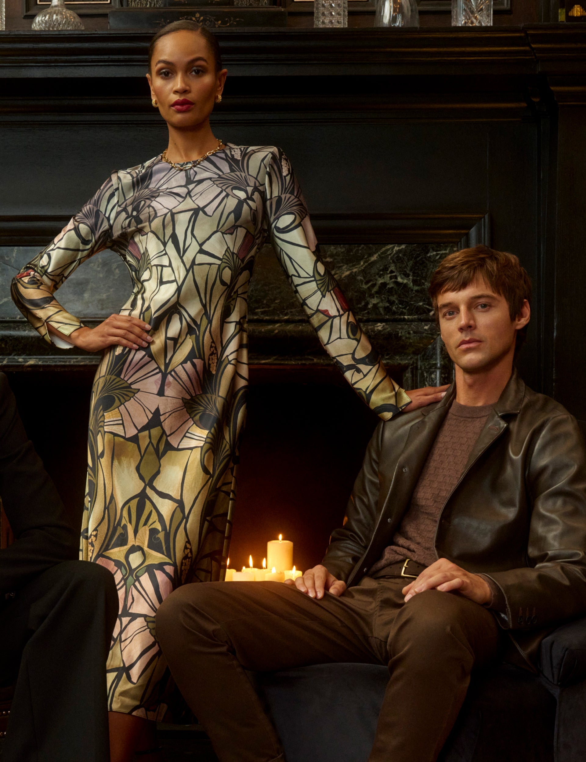 Ted Baker Zellie Mirrored Print Long Sleeve Satin Midi Dress Women's –  Kicks Machine