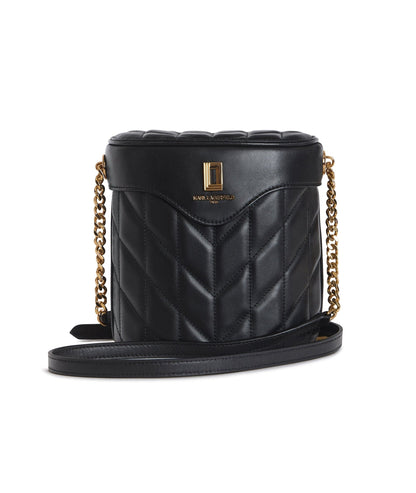 KarlLagerfeld Lafayette crossbody bucket bag black