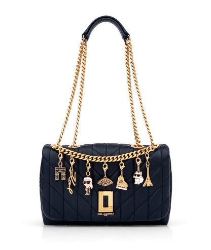 KarlLagerfeld Lafayette shoulder black with charms black