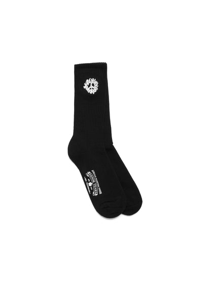Denim Tears Cotton Peace Wreath 3-Pack Socks Black