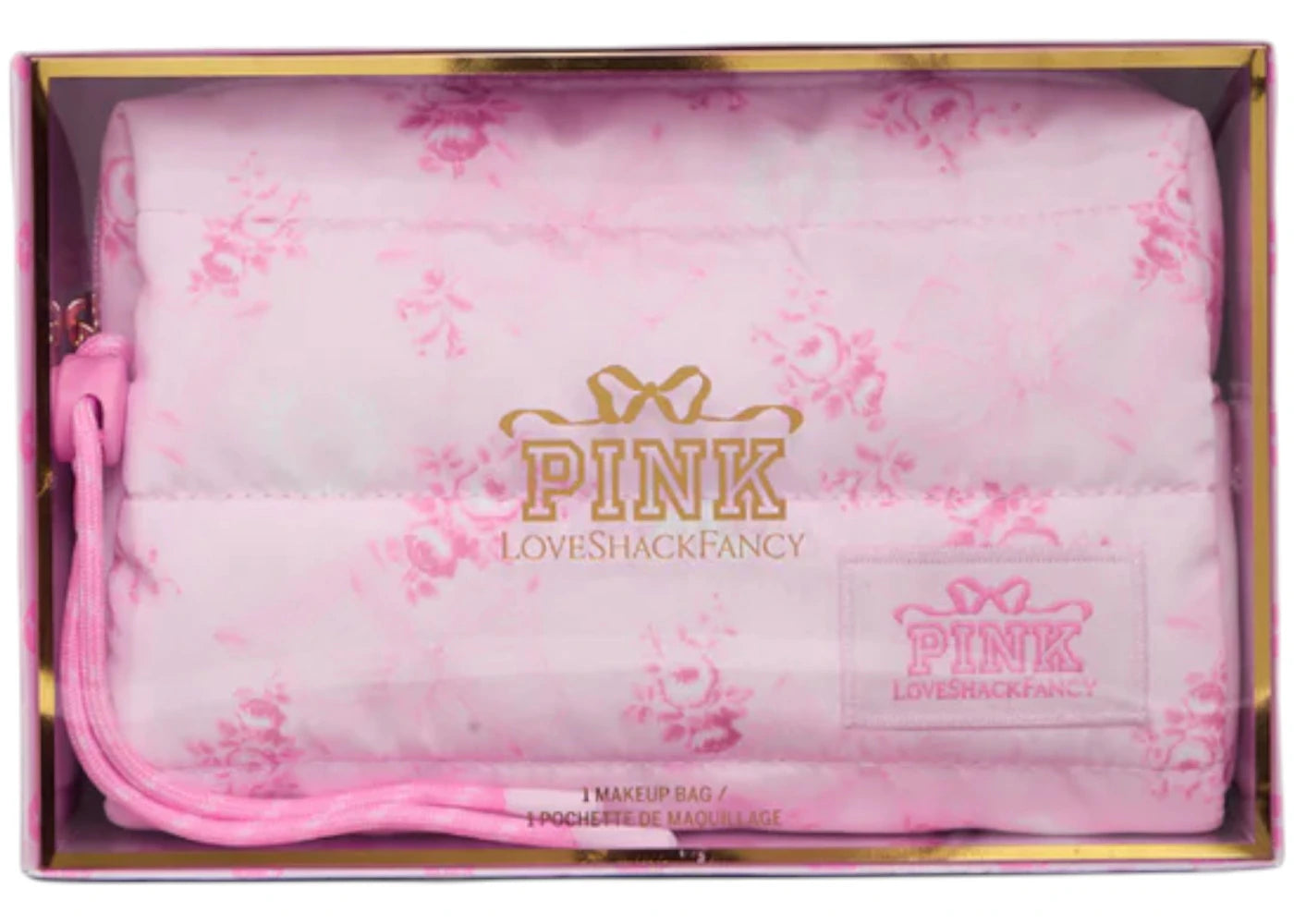 Pink X Loveshackfancy Makeup Bag Beaux Icons