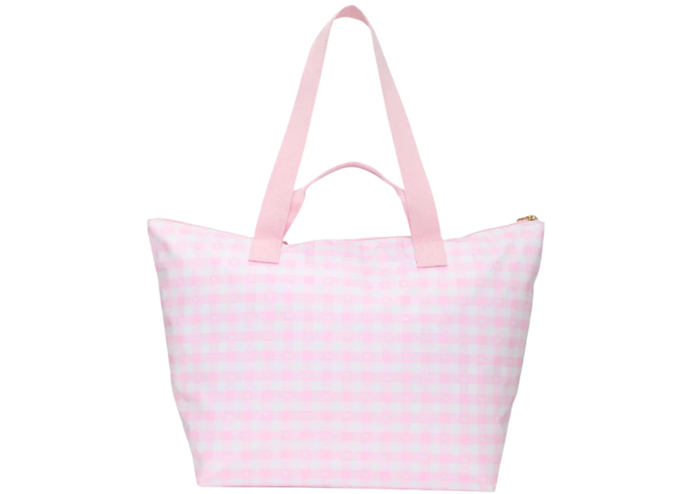 Pink X Loveshackfancy Tote Bag Icon Gingham