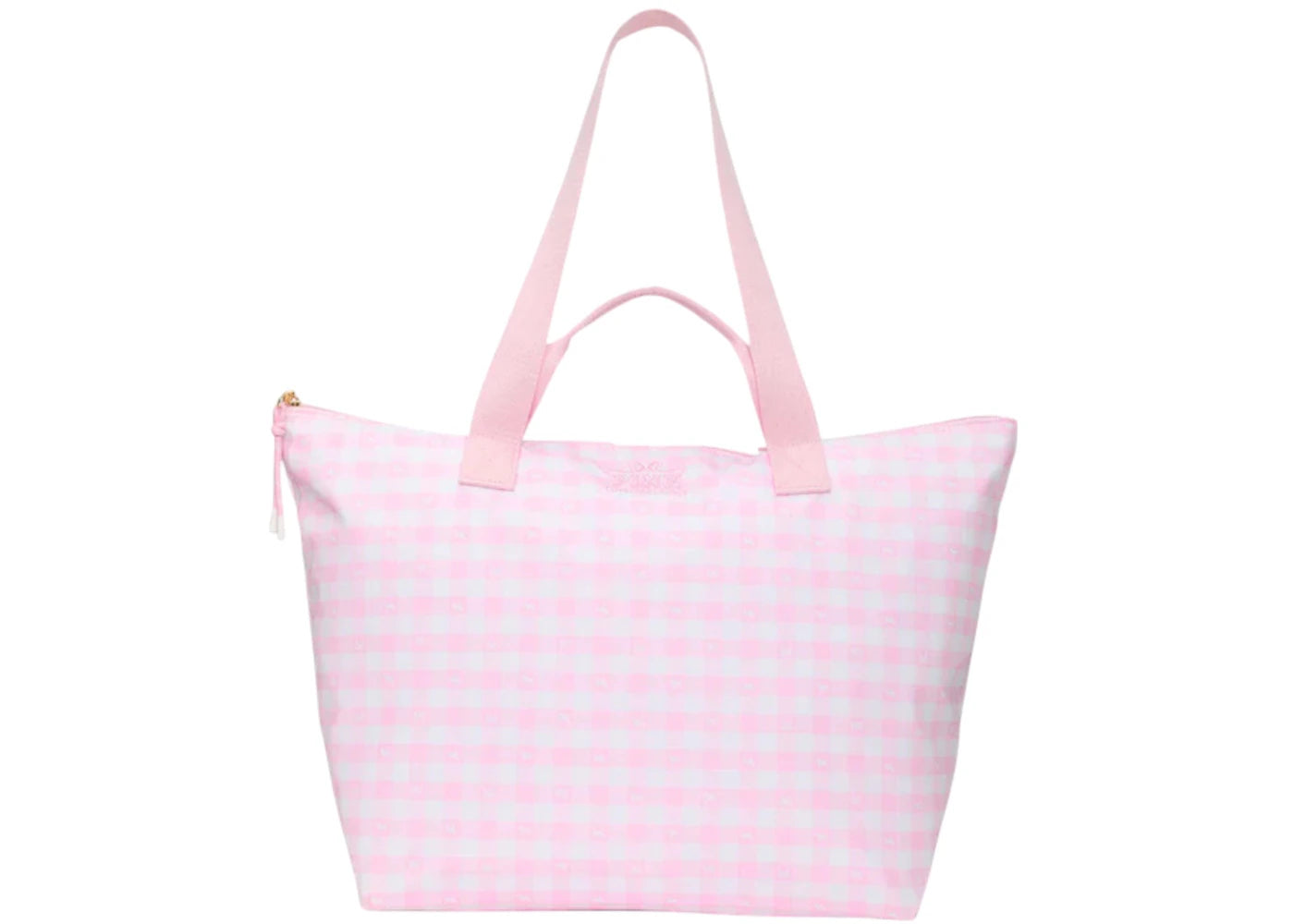 Pink X Loveshackfancy Tote Bag Icon Gingham