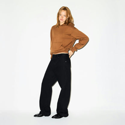 Skims Cotton Fleece Classic Hoodie Bison