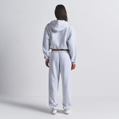 Skims Cotton Fleece Classic Hoodie Light Heather Grey